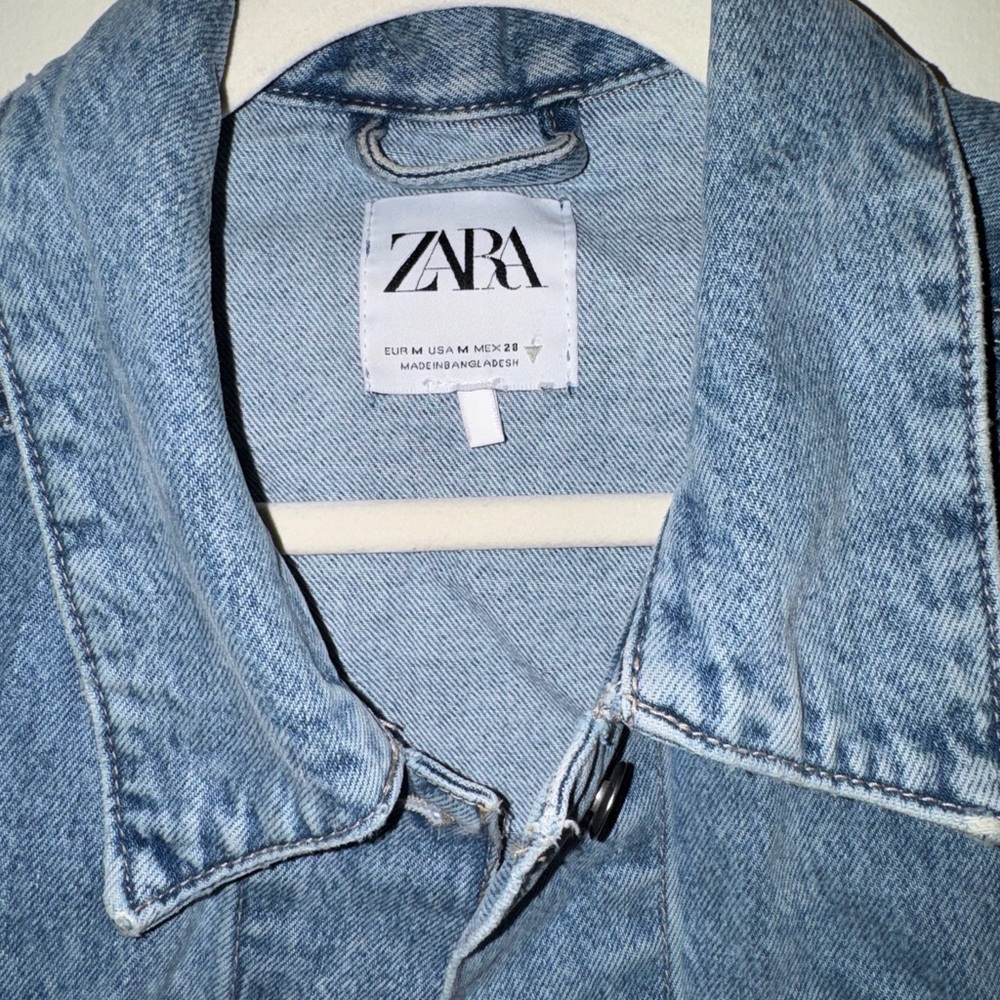 Zara Light Blue Denim Jacket - Picture 2 of 4